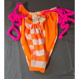 Aerie Orange Pink Cheekiest Swim Bathing Suit Bottom Size XL New $29.95